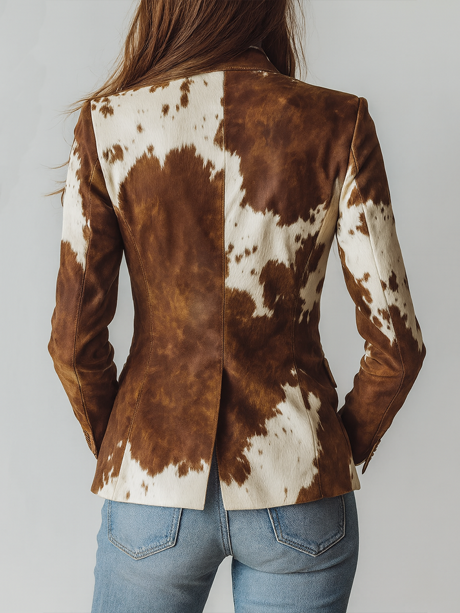 Agathe | Blazer Vintage Animalier - immagine 2