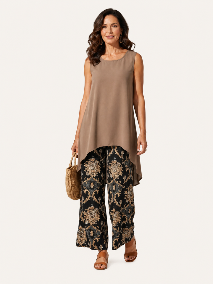 Tránsito | Coordinato Boho Tunica e Pantalone Ampio