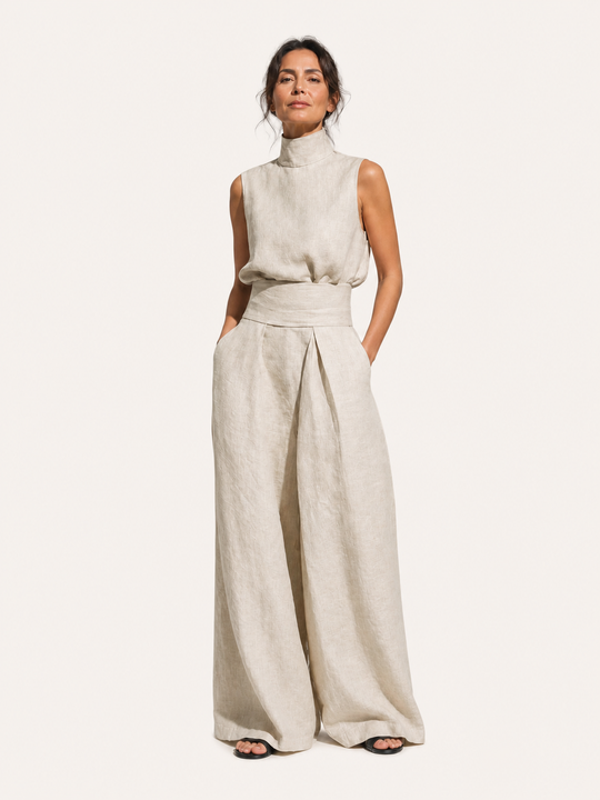 Venancia | Coordinato Minimalista Top e Pantalone Ampio