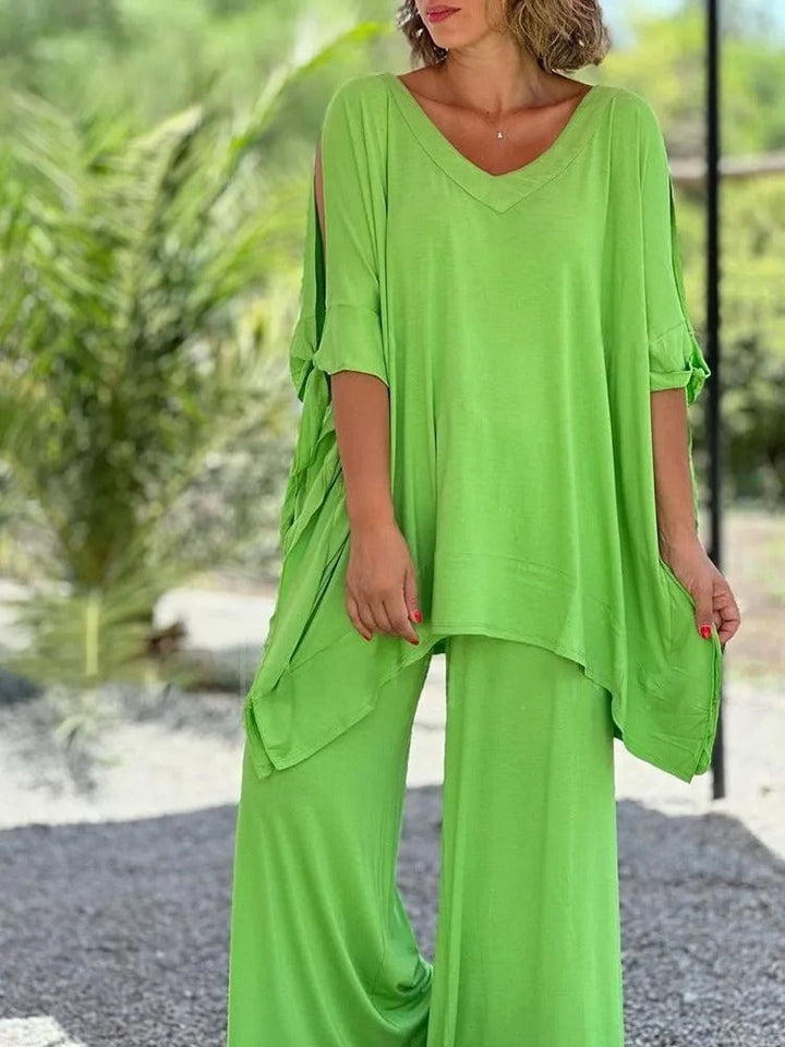 Úrsula | Coordinato Tunica Spalle Scoperte e Pantalone