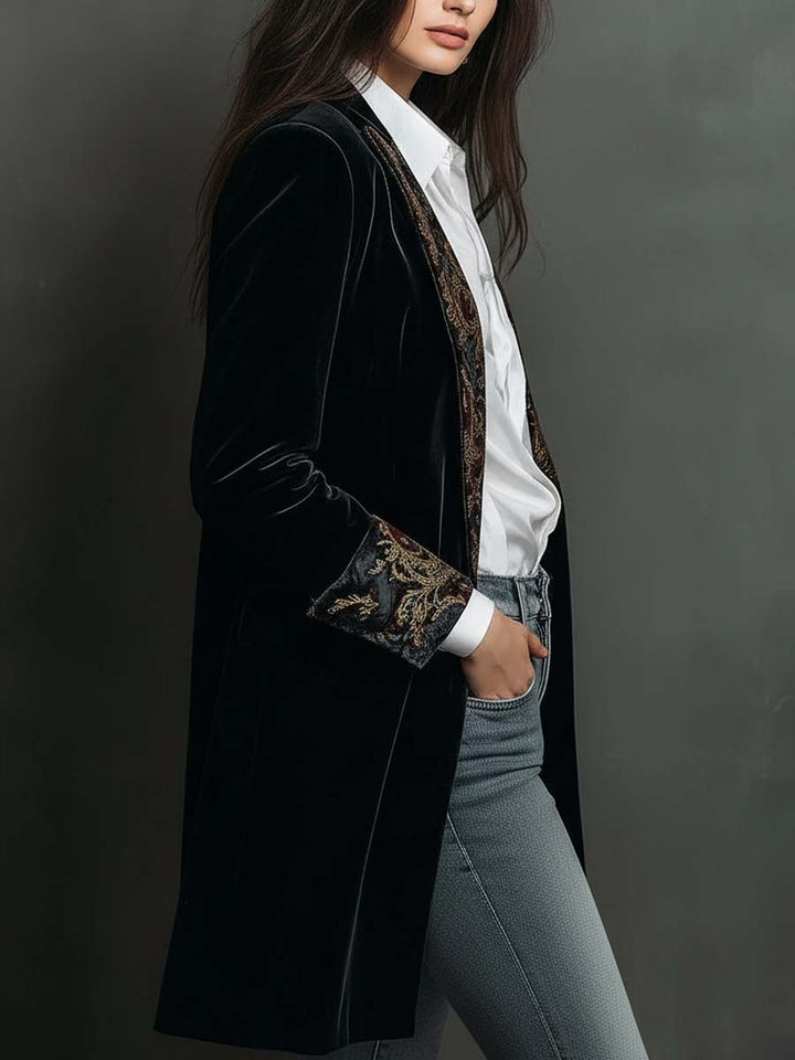 Léontine | Blazer Barocco Nero - immagine 3