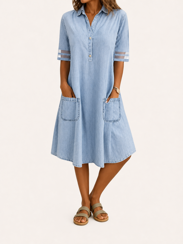 Brittany | Abito in Denim che Valorizza la Silhouette