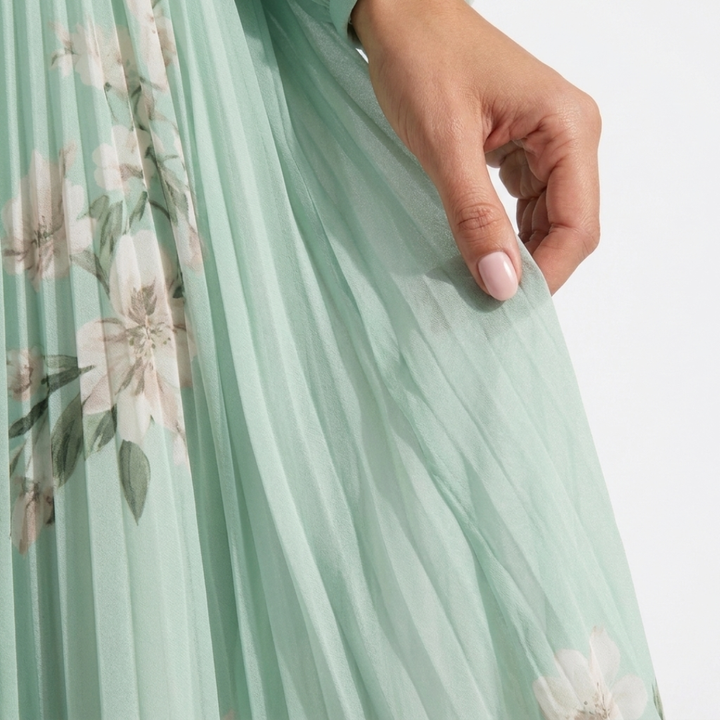 Mel | Abito Midi Leggero Plissé