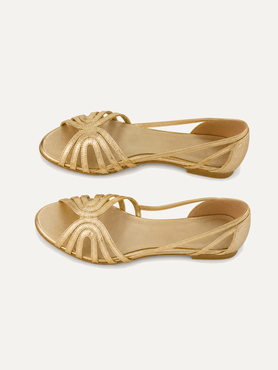 Aitana | Sandali Bassi Metallizzati