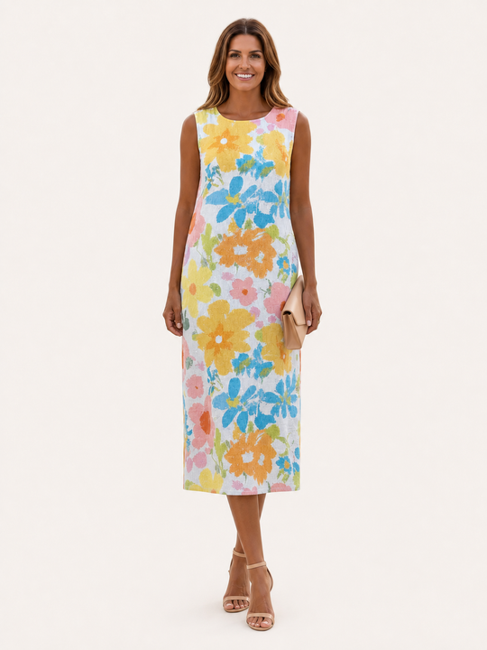 Lena | Abito Midi Floreale Pastello