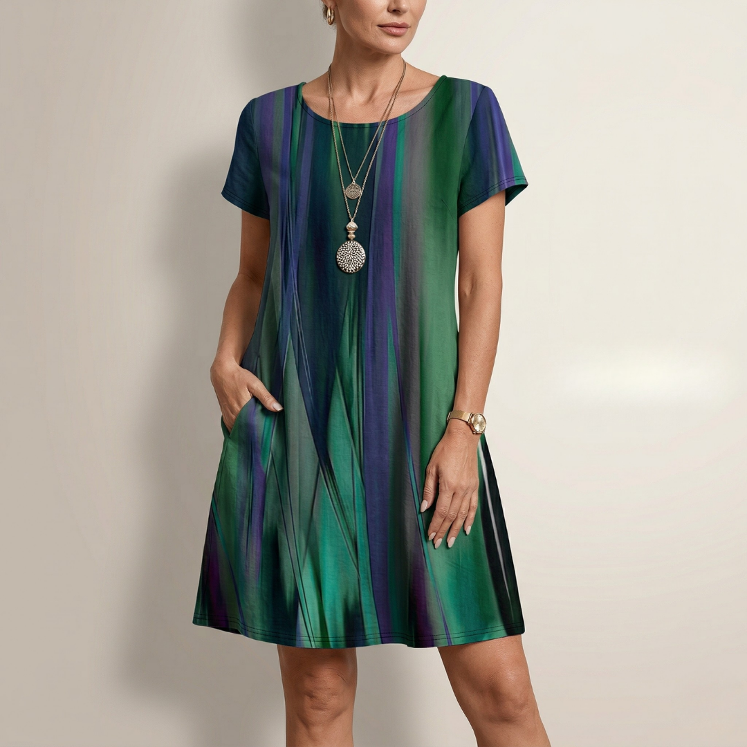 Irene | Abito Lungo Premium in Raso Lucente