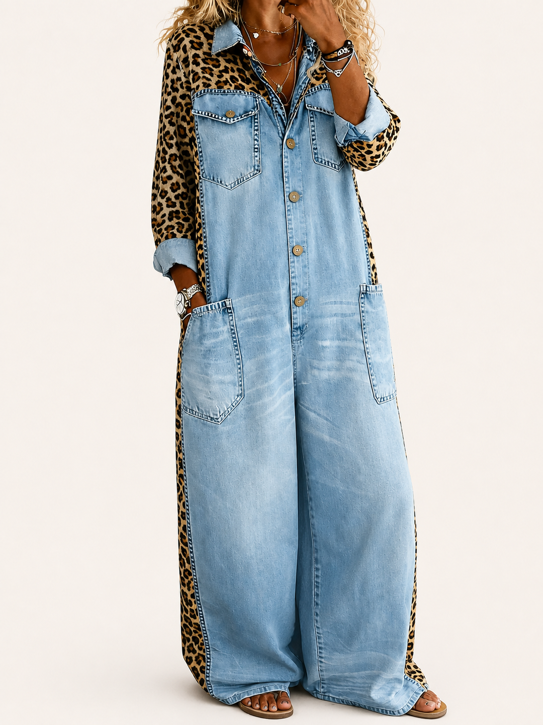 Amanda | Salopette Intera in Denim