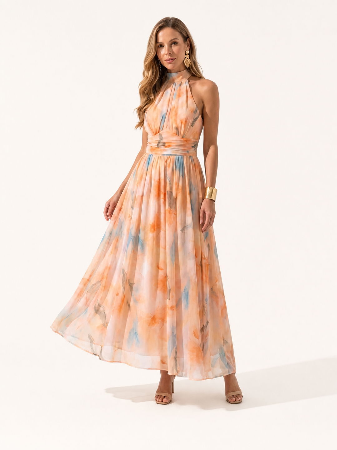 Stephanie | Abito in Raso con Scollo Halter
