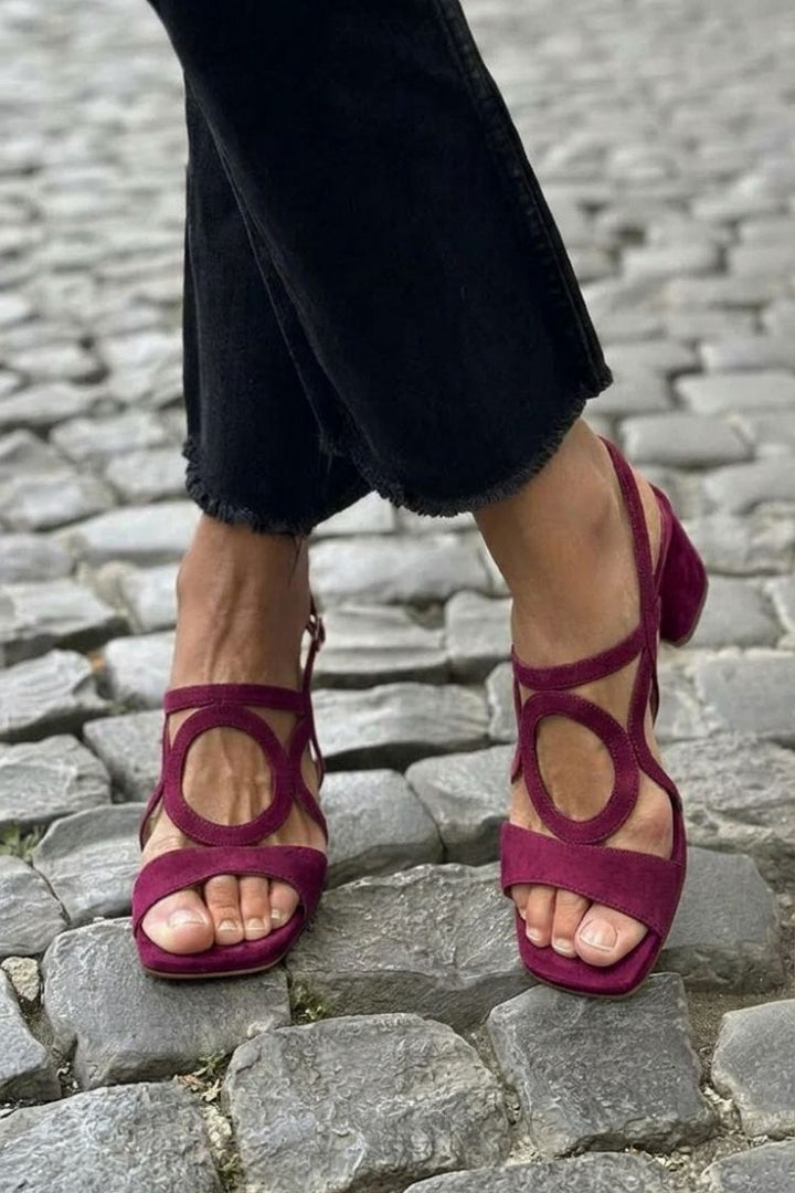 Begoña | Sandali Bassi con Dettaglio Circolare