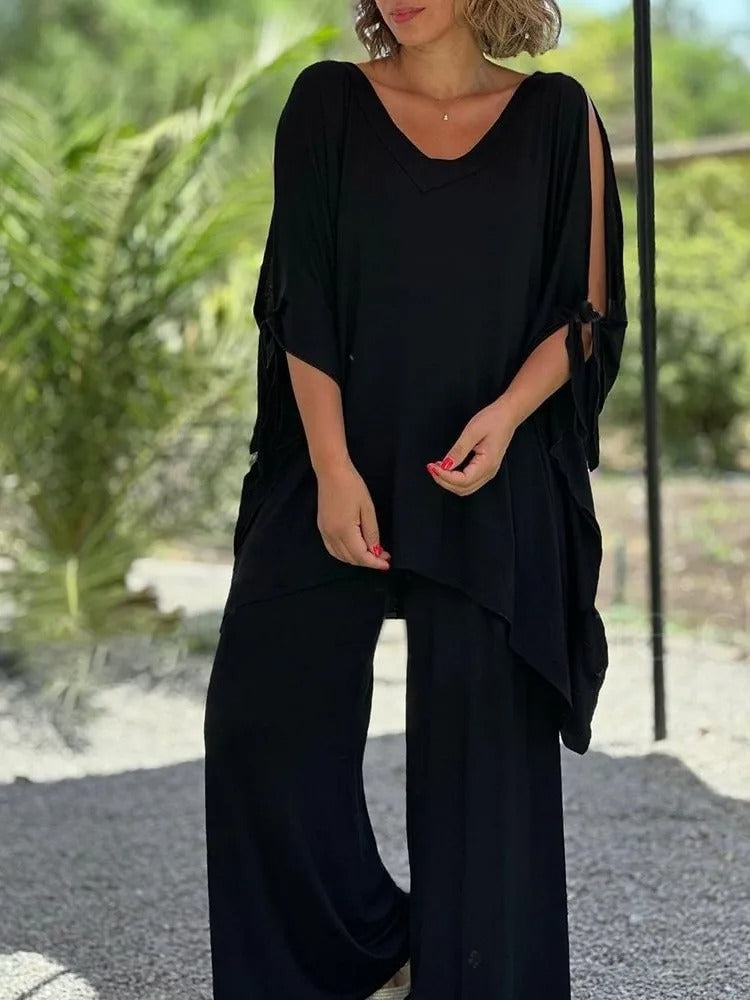 Úrsula | Coordinato Tunica Spalle Scoperte e Pantalone
