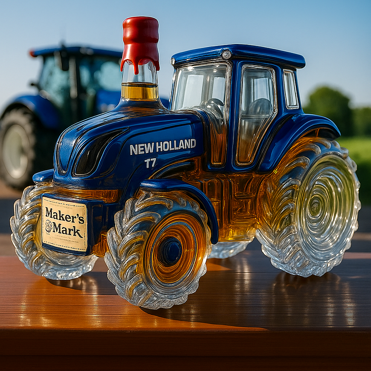 Bottiglia per whisky New Holland T7™ | Classica forma a trattore