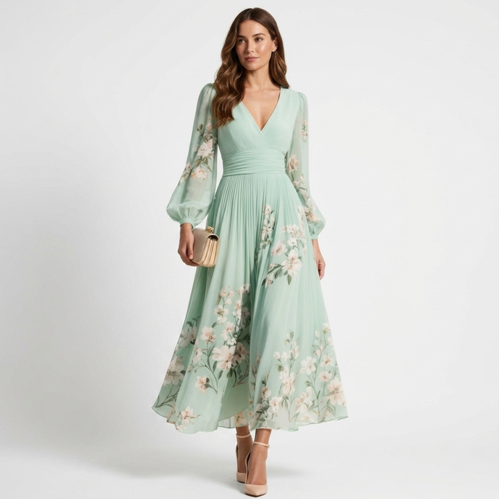 Mel | Abito Midi Leggero Plissé