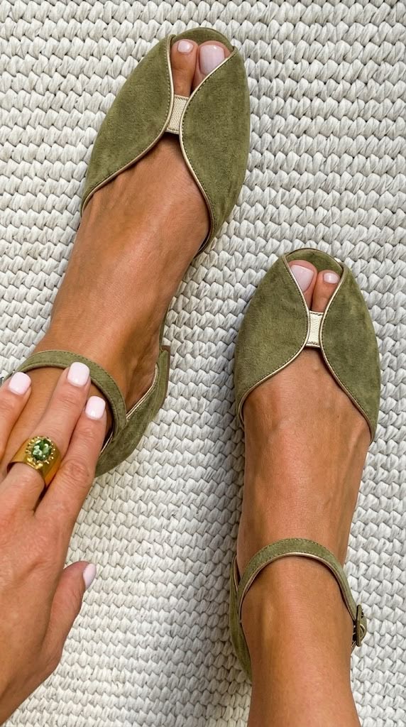 Azucena | Sandali Bassi in Camoscio