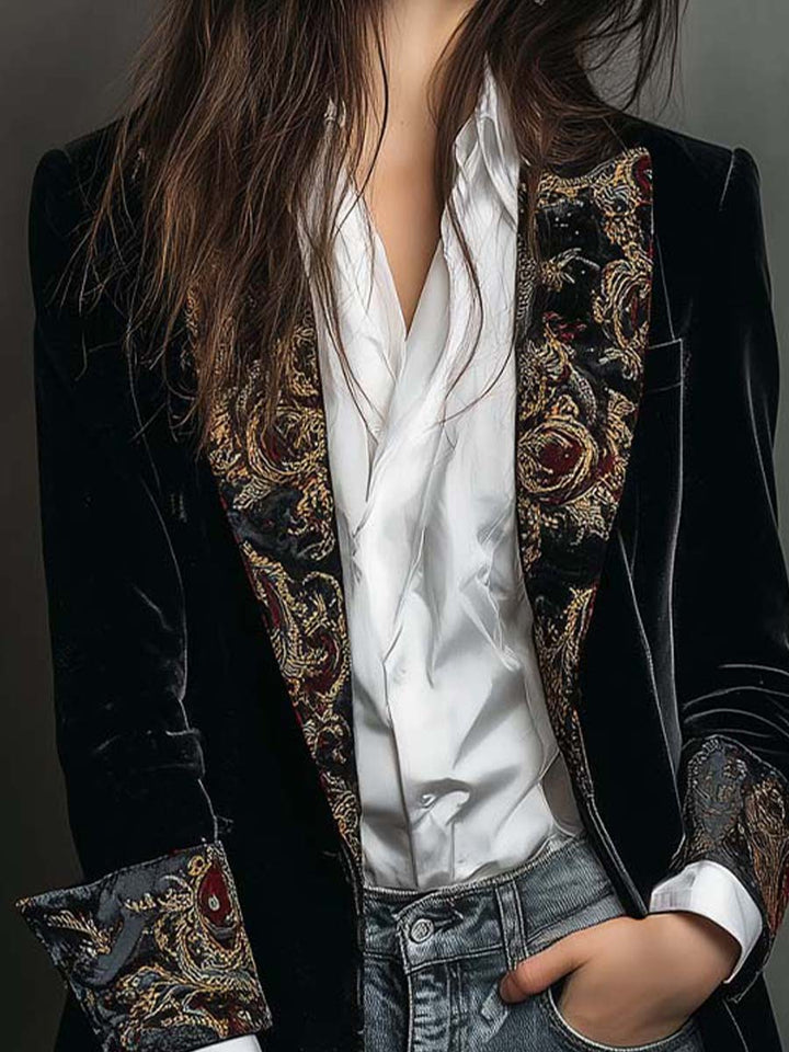 Léontine | Blazer Barocco Nero - immagine 4