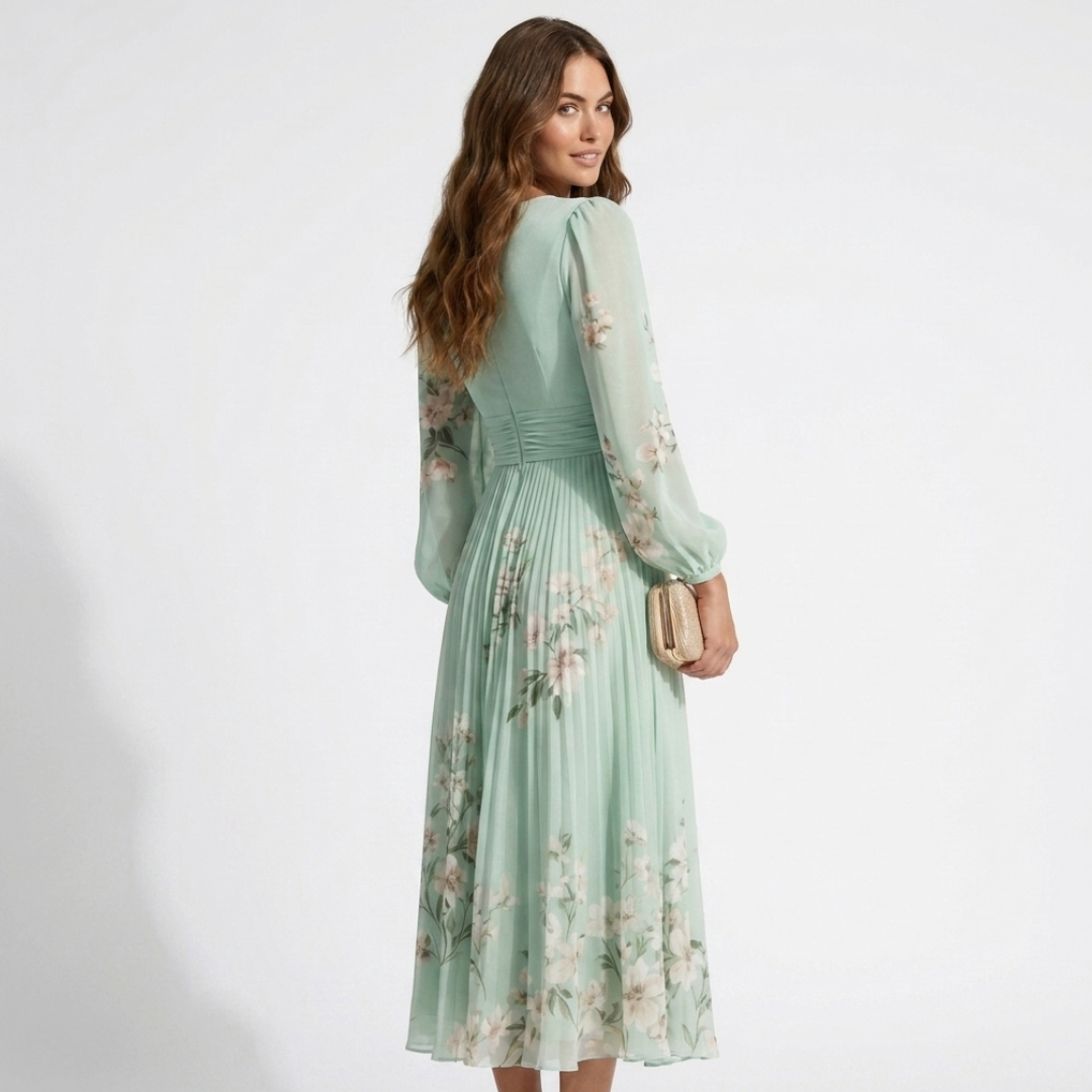 Mel | Abito Midi Leggero Plissé