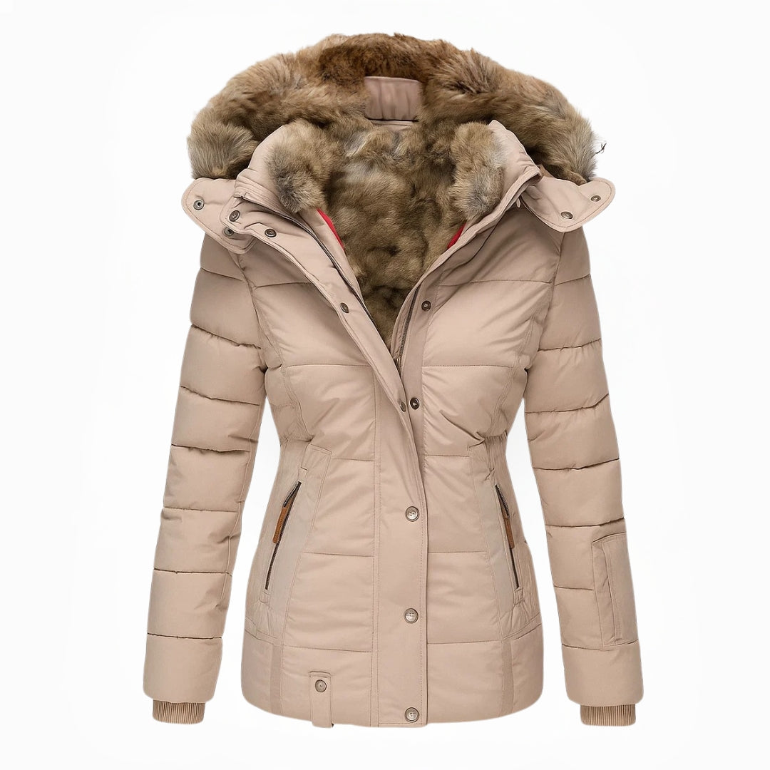 Valentina™ | Cappotto Invernale Foderato in Pelliccia