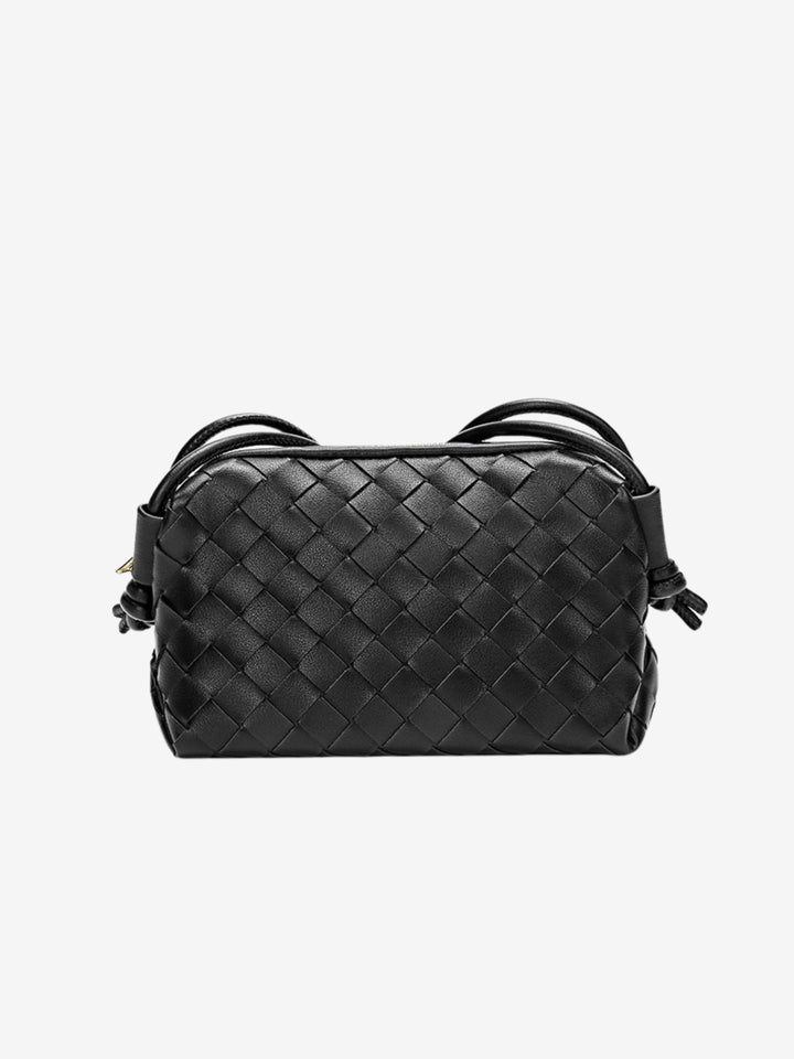 Janna | Borsa a tracolla compatta intrecciata per ogni giorno