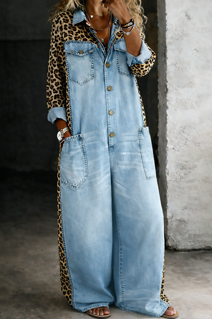 Amanda | Salopette Intera in Denim