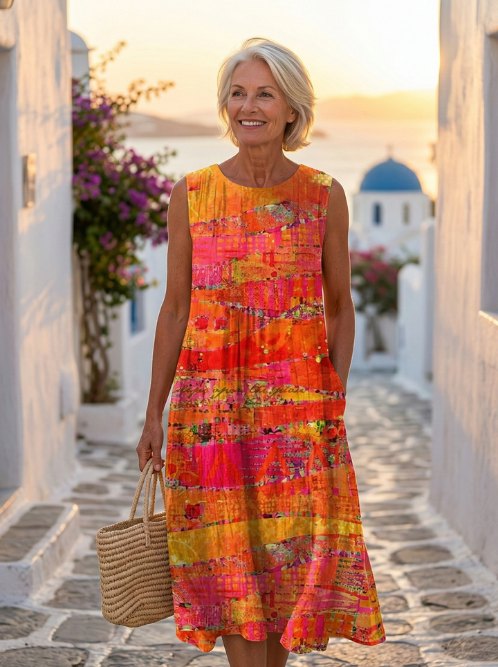Natalia | Abito Midi Tramonto