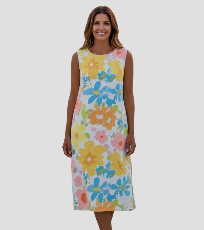 Lena | Abito Midi Floreale Pastello