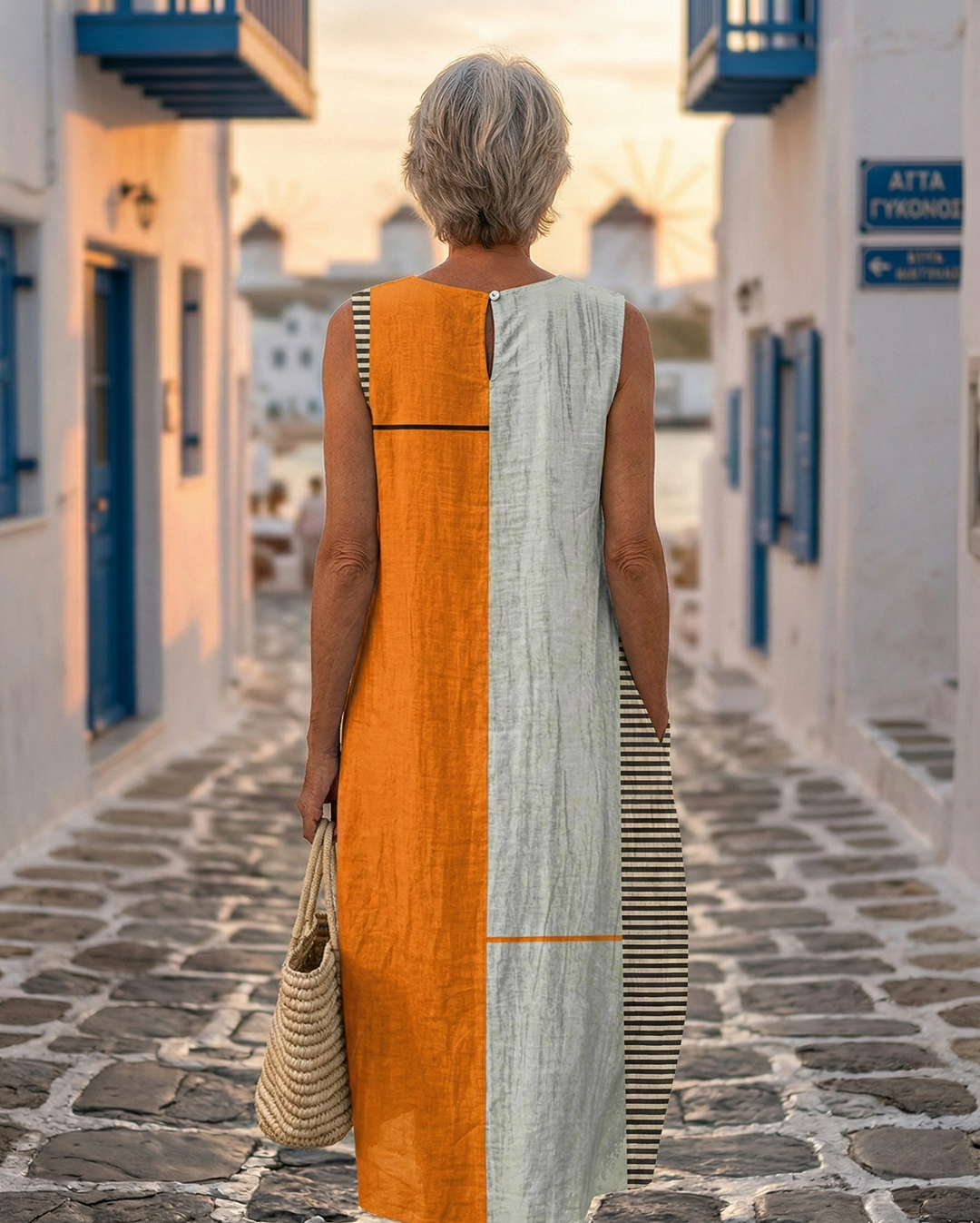 Melina | Abito Midi Color Block