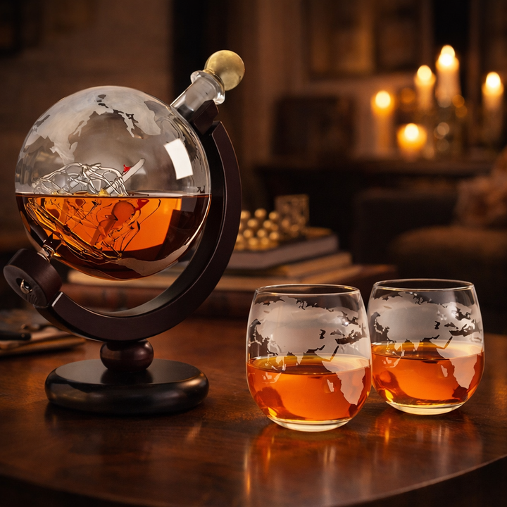 Bottiglie di Whisky – Edizione Mappa del Mondo
