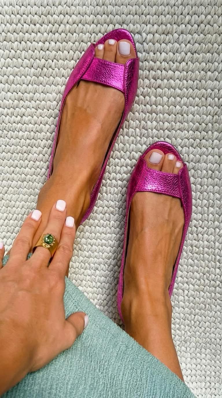 Reyes | Sandali Bassi Metallizzati