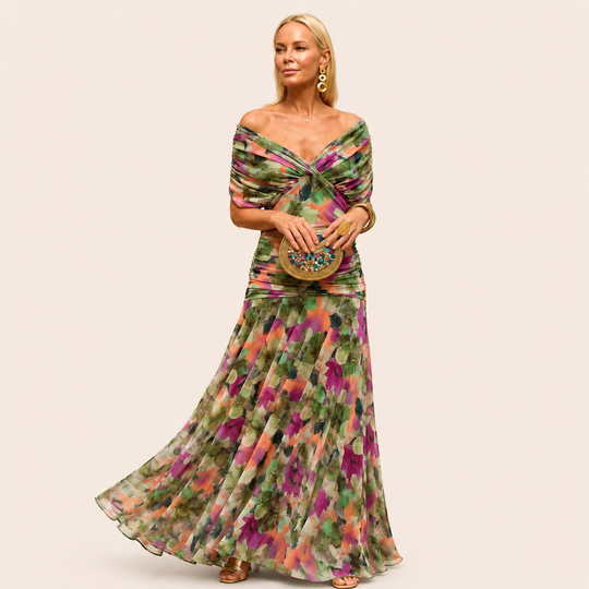 Kelsey | Abito Plissettato Multicolore
