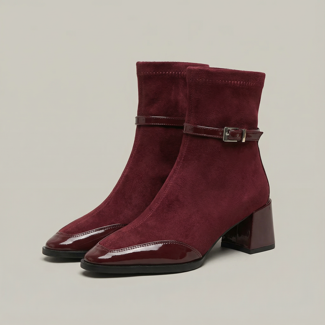 Romany | Stivaletti Eleganti in Eco-Suede con Tacco Medio