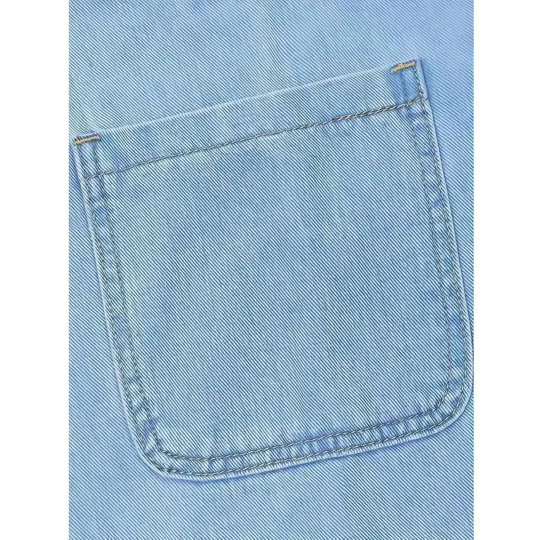 Saylor | Abito Ampio Effetto Denim