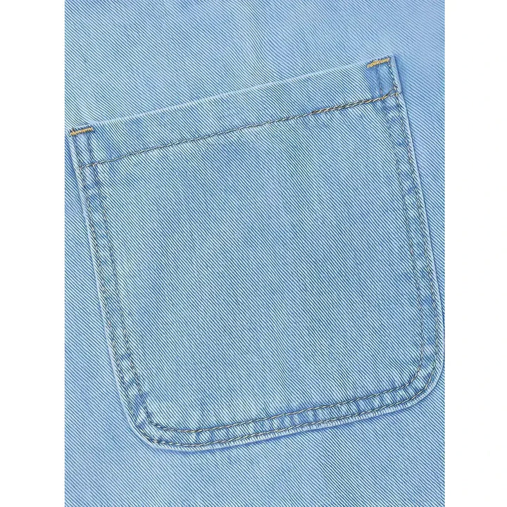 Saylor | Abito Ampio Effetto Denim