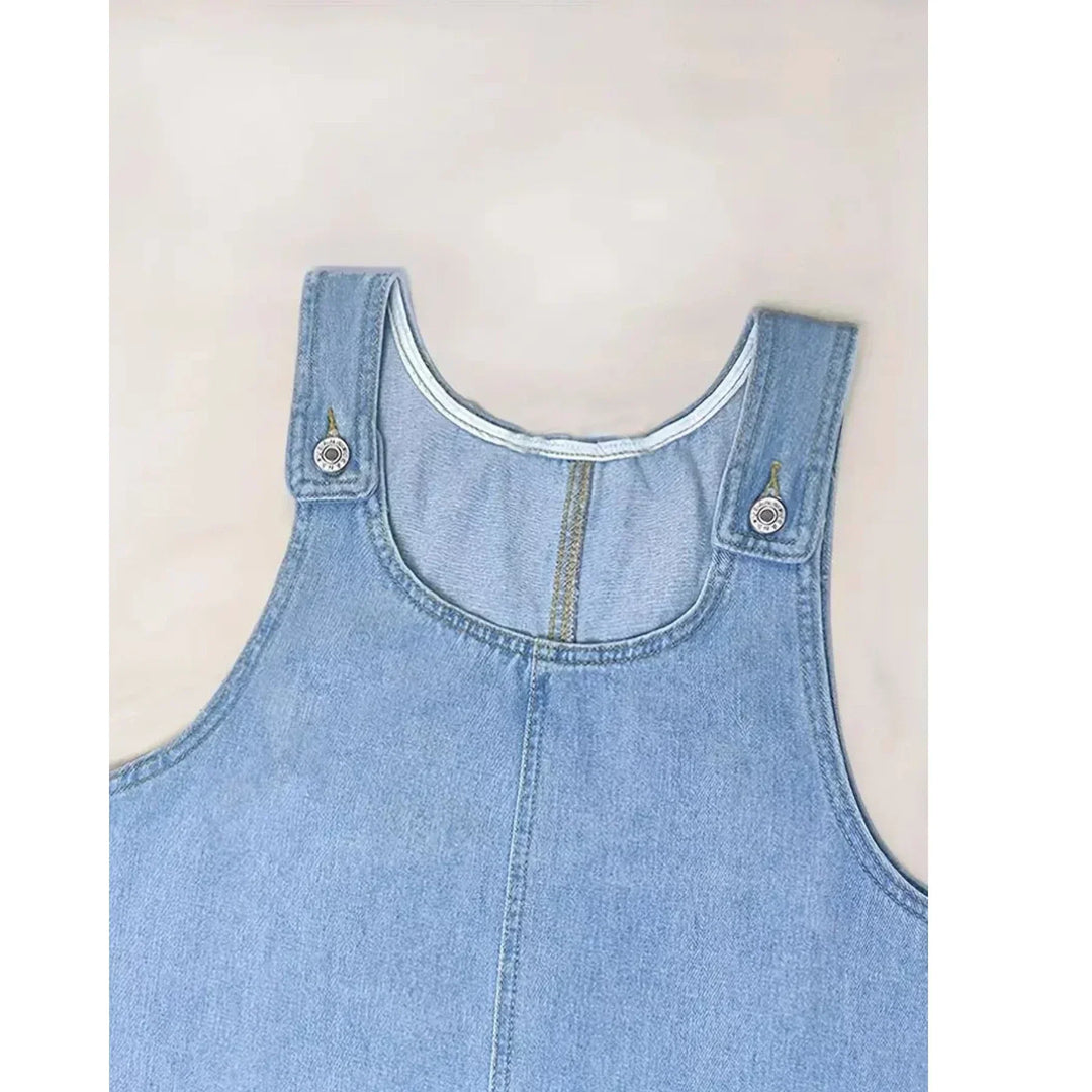 Saylor | Abito Ampio Effetto Denim