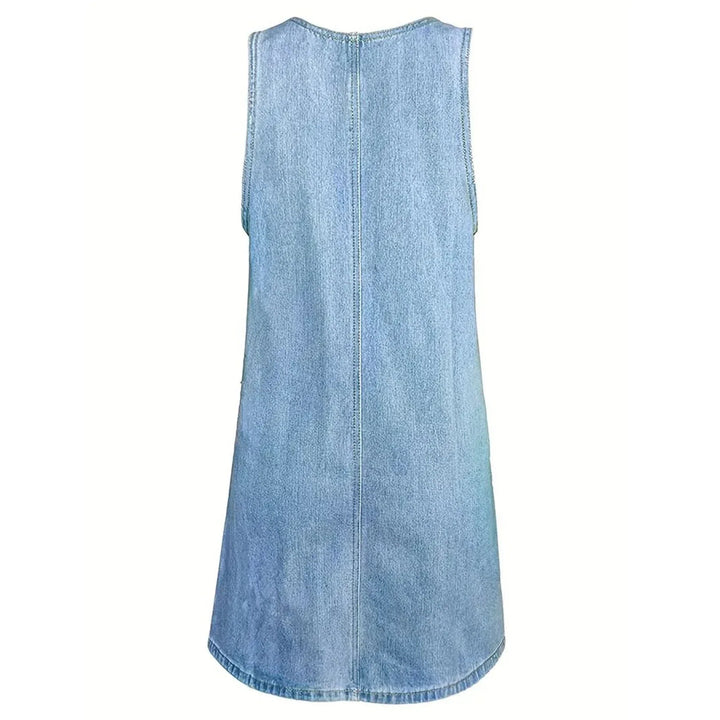 Saylor | Abito Ampio Effetto Denim