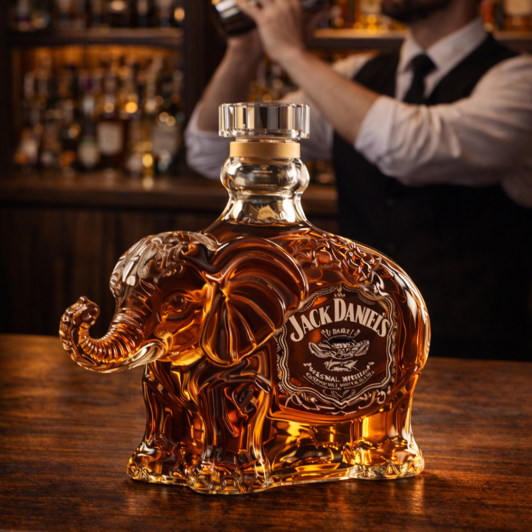 Bottiglia di whisky Jack Daniel’s – Edizione Elefante