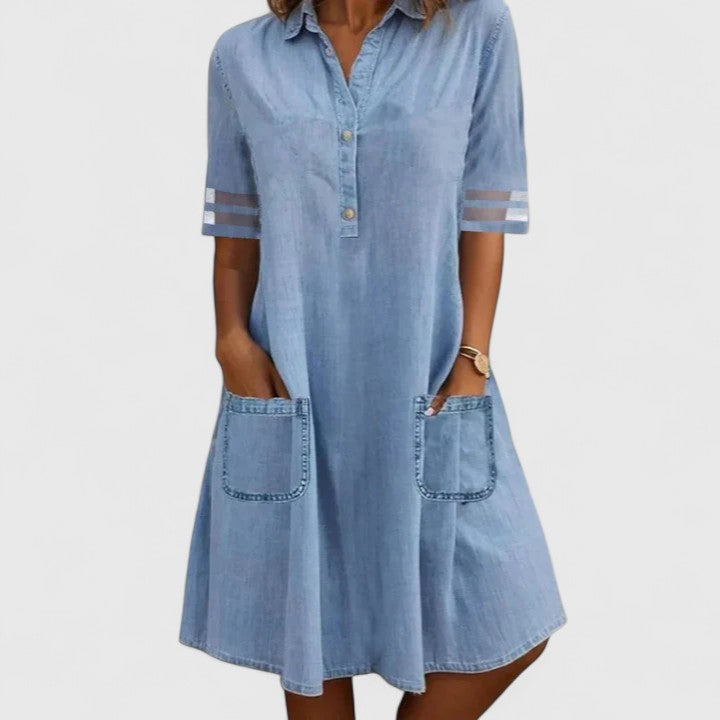 Brittany | Abito in Denim che Valorizza la Silhouette – vista 2