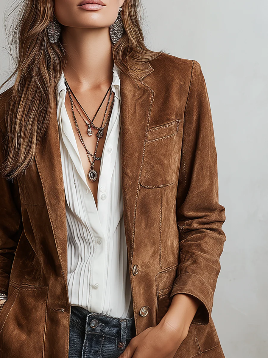 Marcelle | Blazer Vintage Marrone - immagine 4