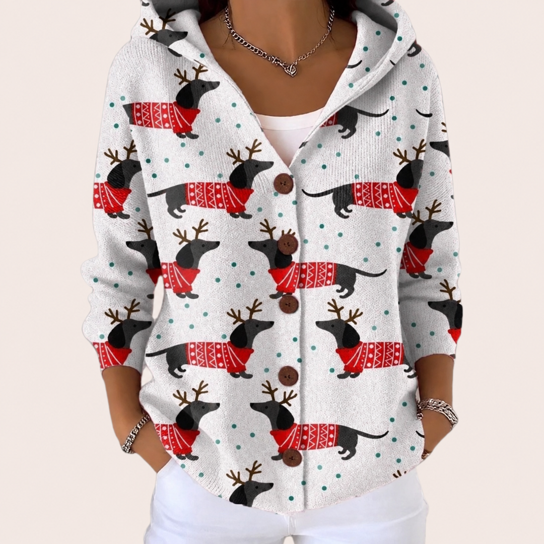 Amabile - giacca in maglia con cappuccio