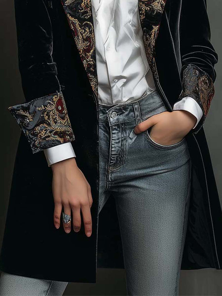 Léontine | Blazer Barocco Nero - immagine 6