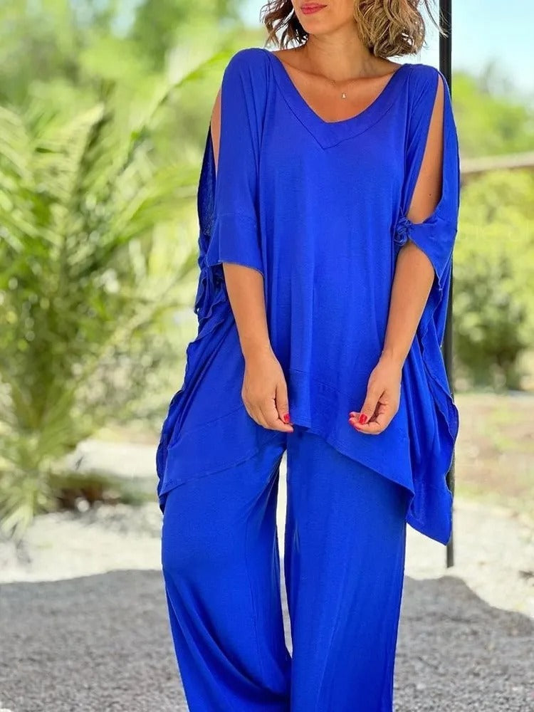 Úrsula | Coordinato Tunica Spalle Scoperte e Pantalone