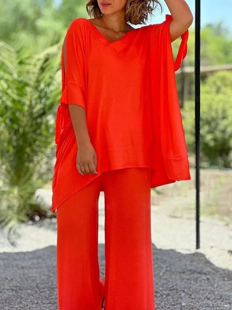 Úrsula | Coordinato Tunica Spalle Scoperte e Pantalone