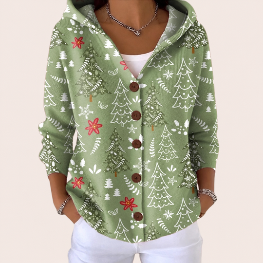 Chiara - giacca in maglia con cappuccio