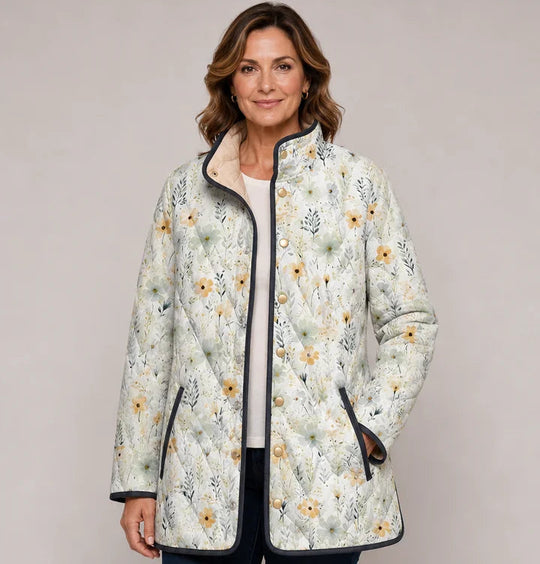 Claudia | Giacca Trapuntata Chiara con Piccoli Fiori - immagine 1