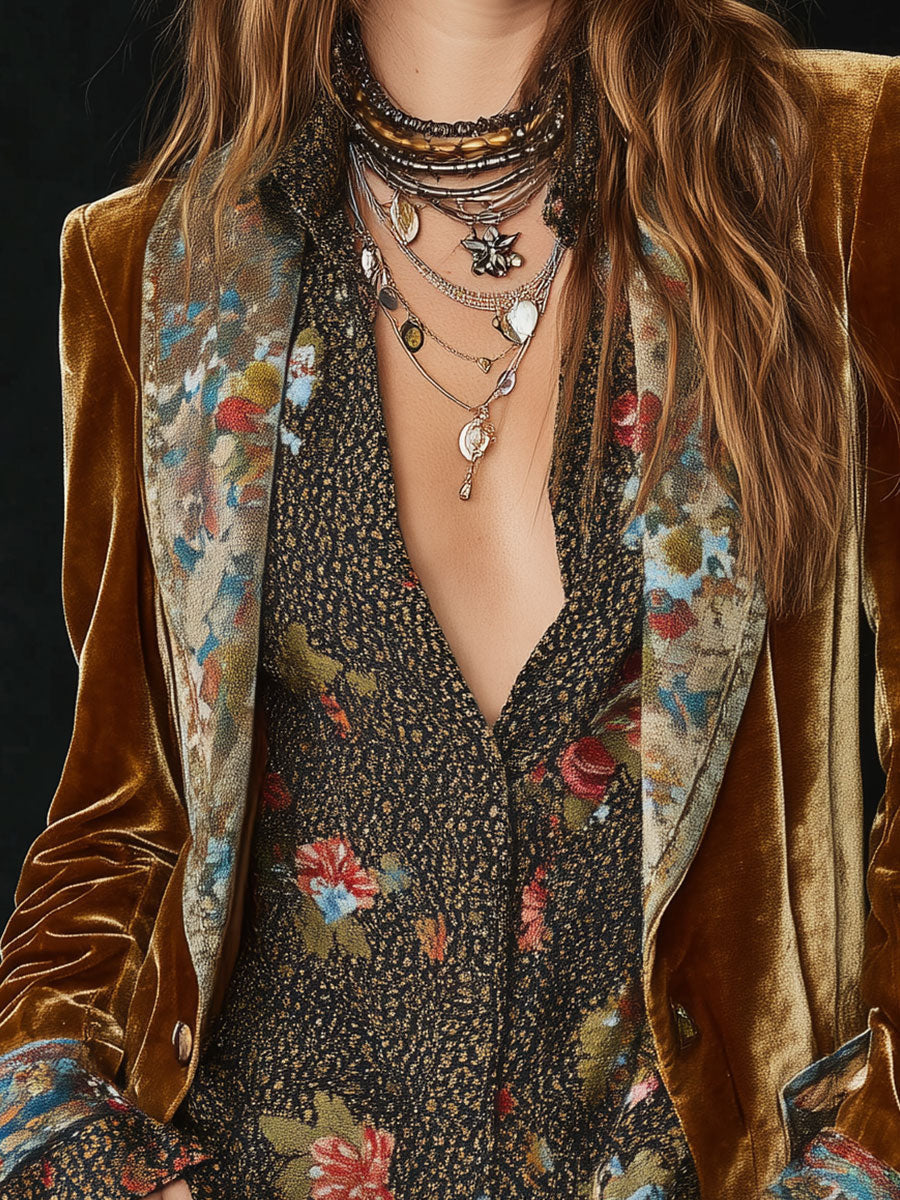 Marcelline | Blazer Floreale Vintage - immagine 3