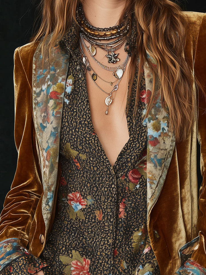 Marcelline | Blazer Floreale Vintage - immagine 3