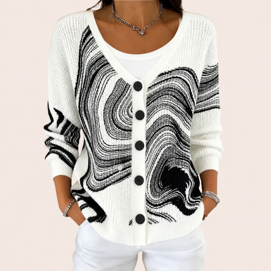 Emilia - giacca in maglia con bottoni