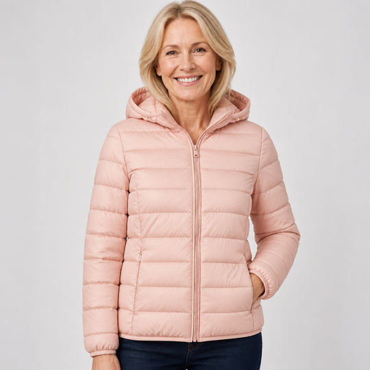 Erica | Giacca Trapuntata Leggera Rosa Chiaro - immagine 1