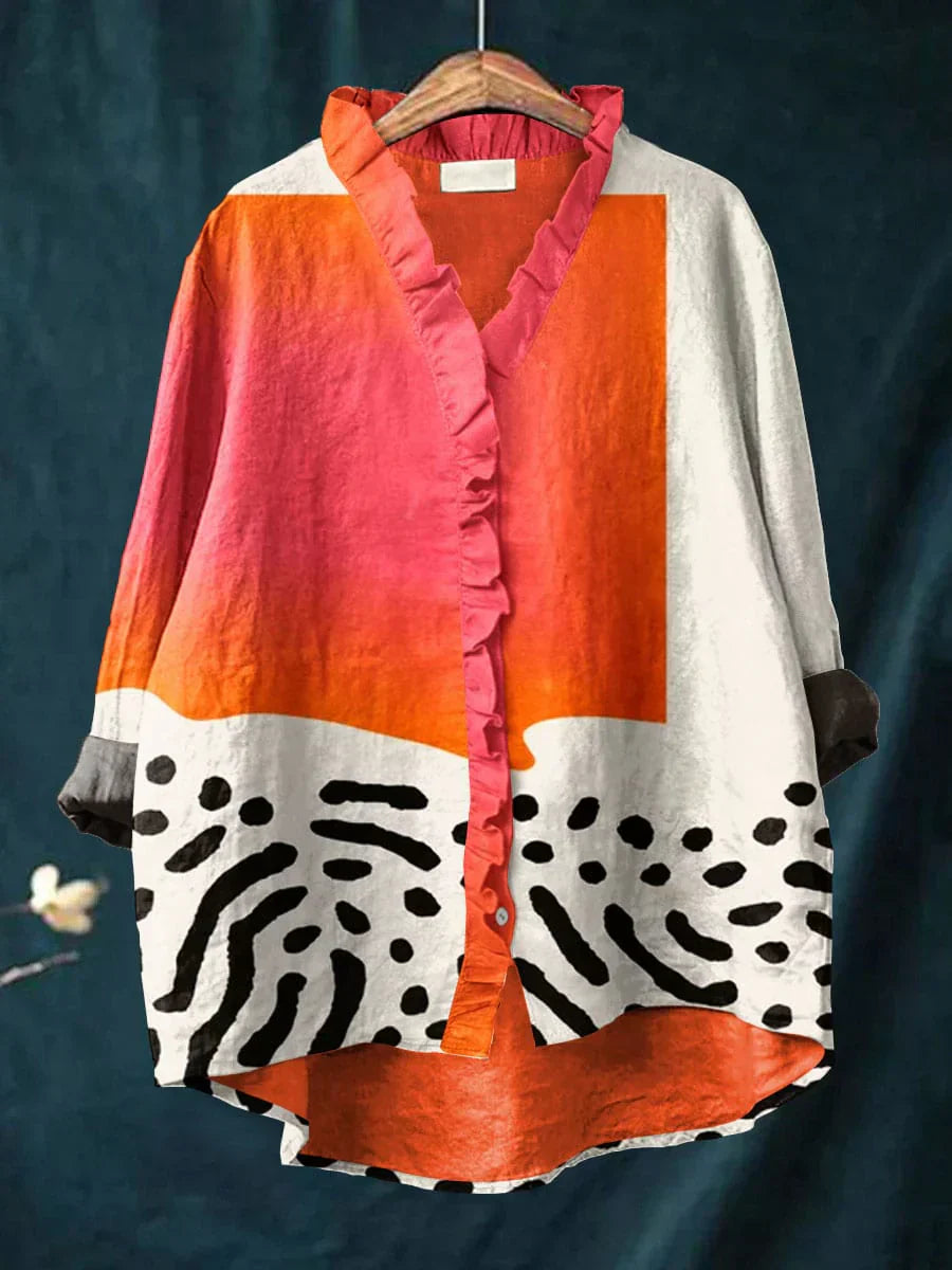 Melinda | Blusa Elegante in Lino Leggero