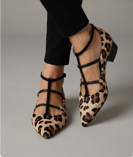 Franca | Scarpe con Tacco e Cinturino Leopardato - immagine 2