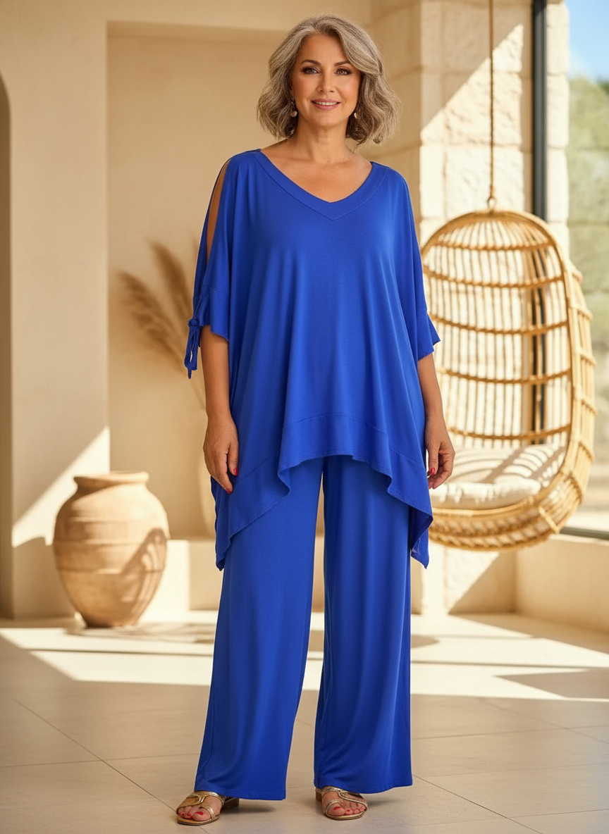 Úrsula | Coordinato Tunica Spalle Scoperte e Pantalone