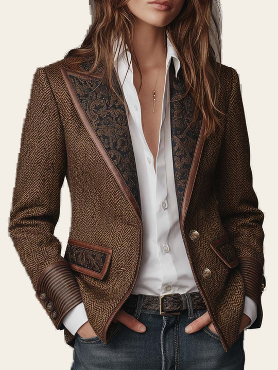 Gisèle | Blazer Chevron Stampato - immagine principale